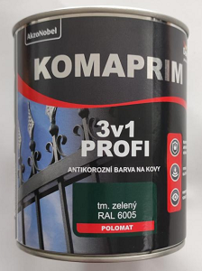 KOMAPRIM 3v1 0,75 l RAL6005 tm zelený