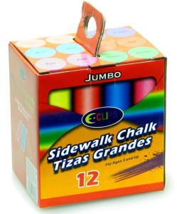 Kriedy farebné chodníkové (12ks/kra)
