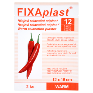 Fixaplast náplasť(2ks/kra)12x16cm hrejiv
