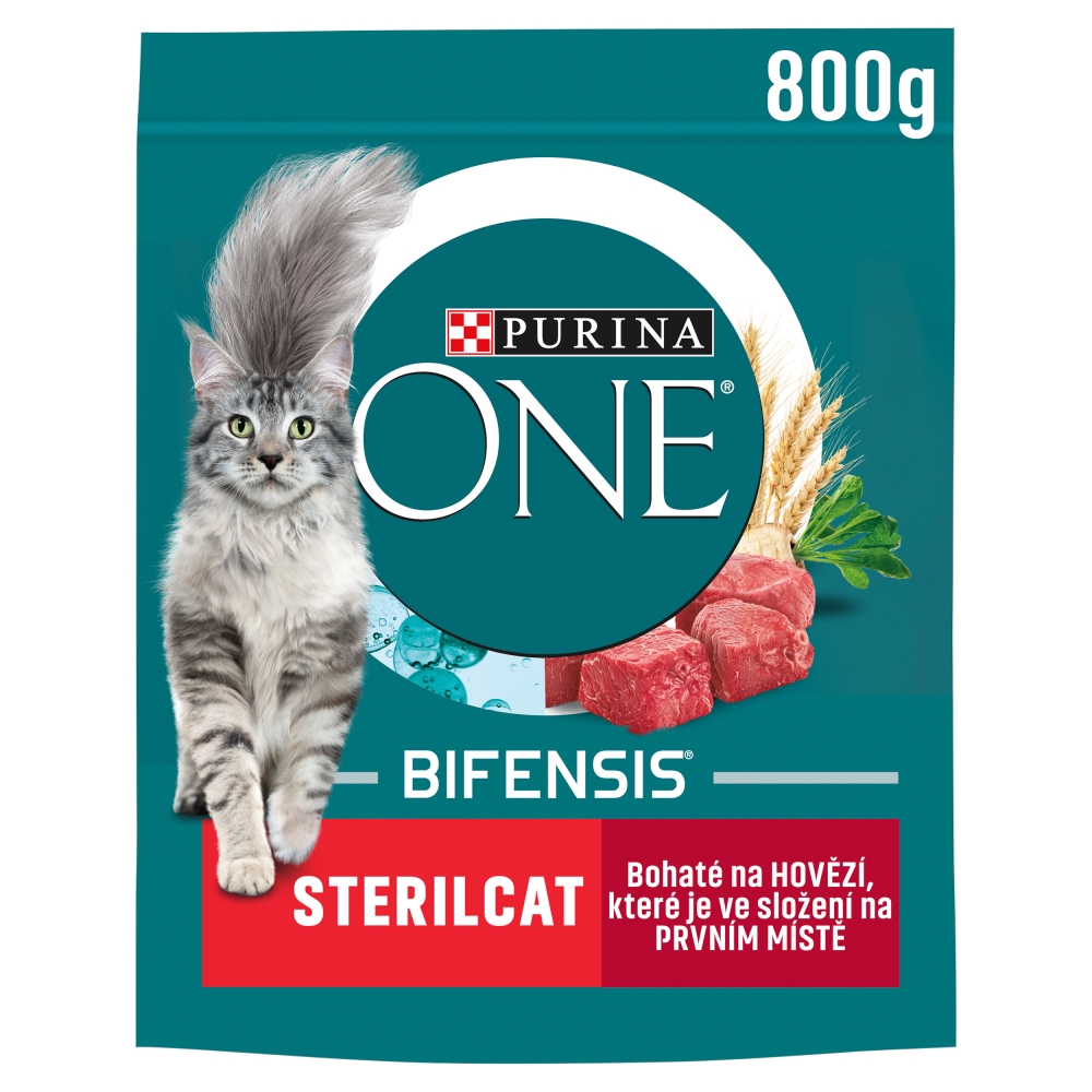 Purina ONE granule 800g sterilcat mačky