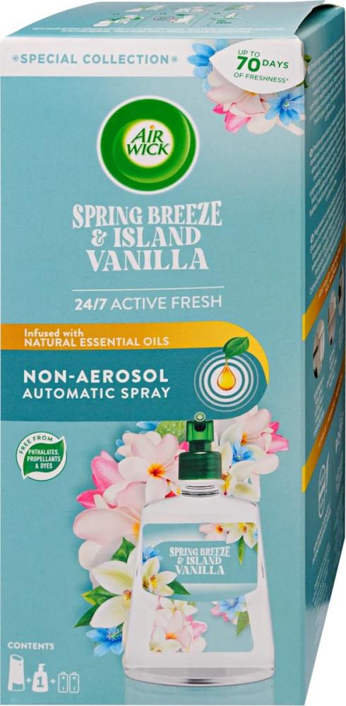 Air Wick Active Fresh difúzor + náplň 228ml Jarný vánok a vanilka