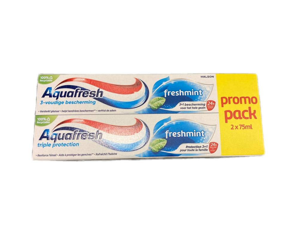 Aquafresh Zubná pasta 2x75ml Fresh Mint