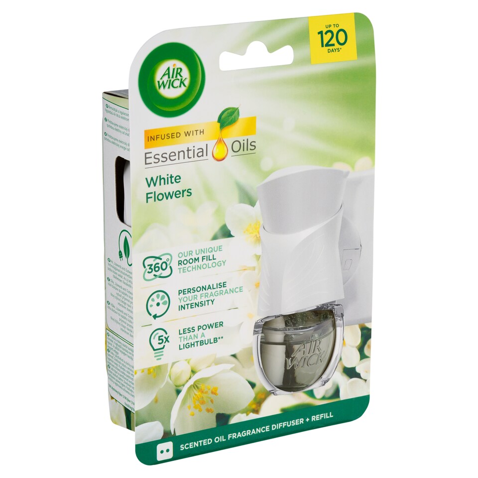 Air Wick Electric Strojček + 19ml Biele Kvety