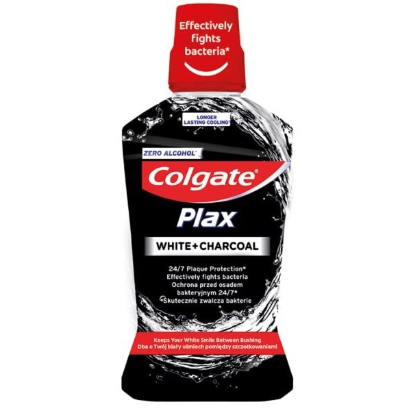 Colgate ústna voda 500ml White&Charcoal