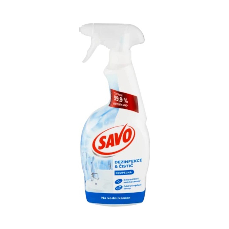 Savo MR 700ml Dezinfekčný sprej bez Chlóru 99.9% Vodný Kameň