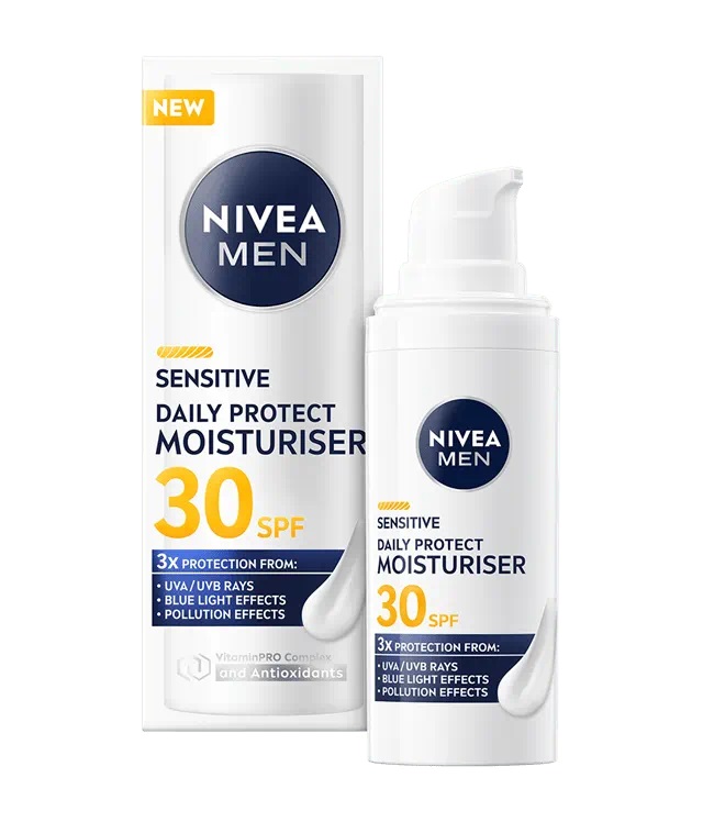 Nivea krém na tvár MEN 50ml Denný Sensitive SPF 30