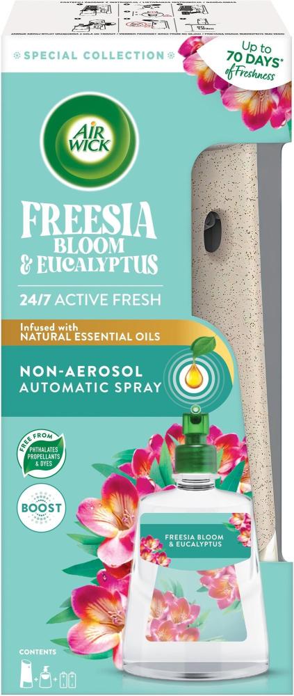 Air Wick Active Fresh difúzor + náplň 228ml Kvitnúce frézie a eukalyptus