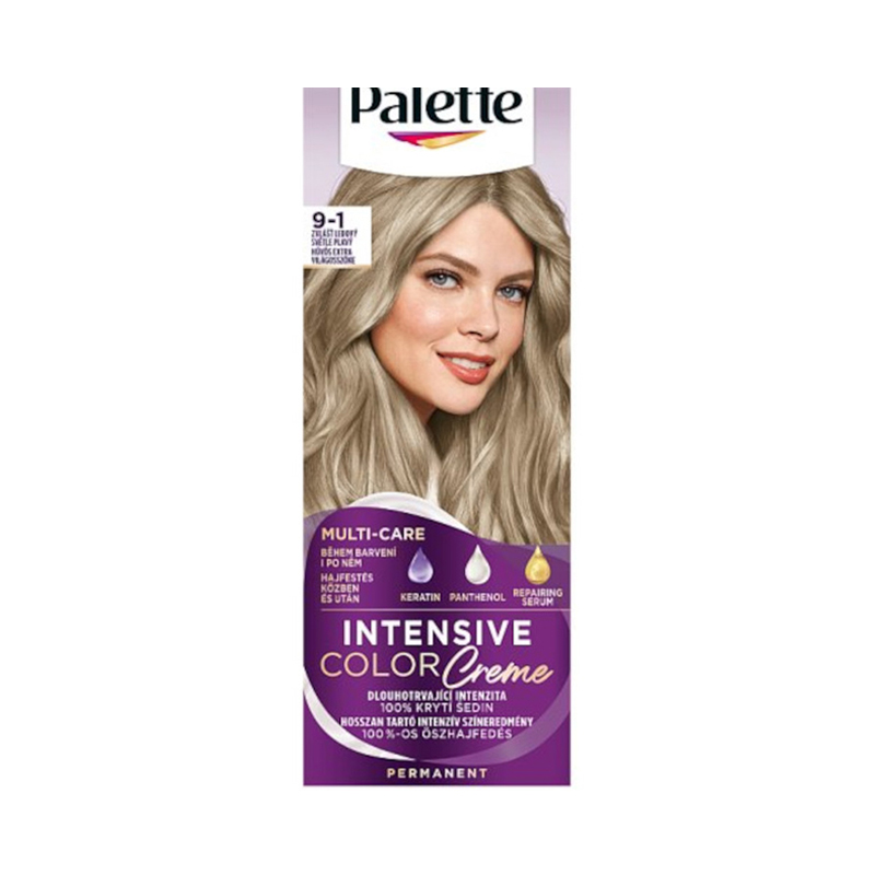 Palette ICC Farba na vlasy 50ml 9-1 Zvlásť Ľadová Svetlo Plavá