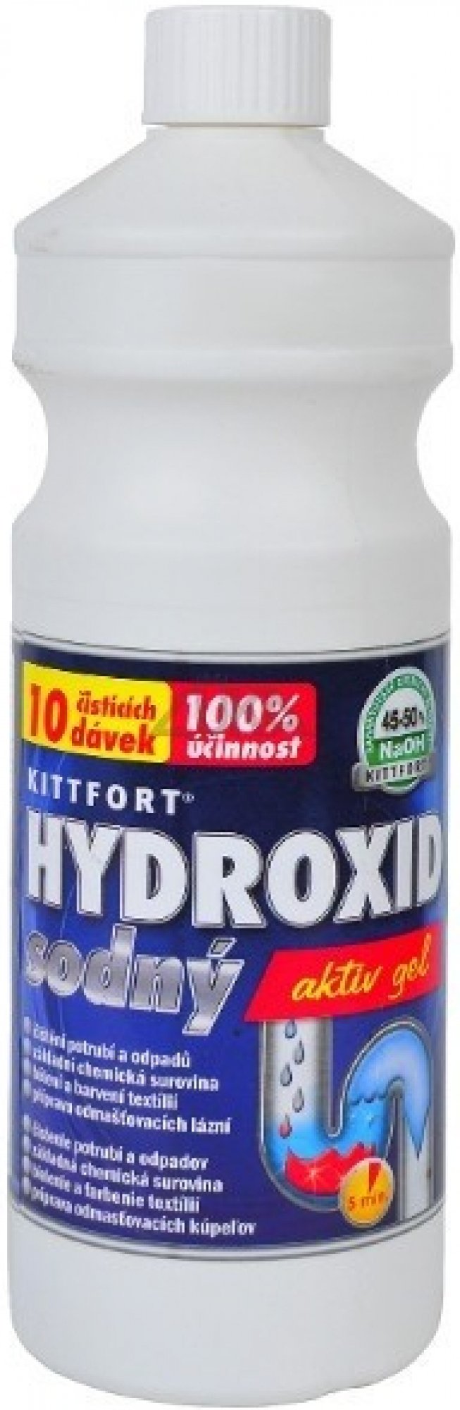 Kittfort Hydroxid sodný gél 45-50% 1 l