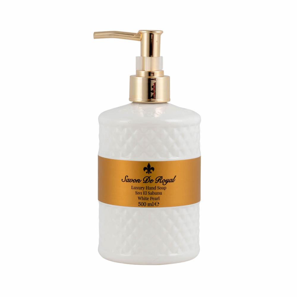 Savon De Royal Pearl tekuté mydlo 500ml pumpa WHITE