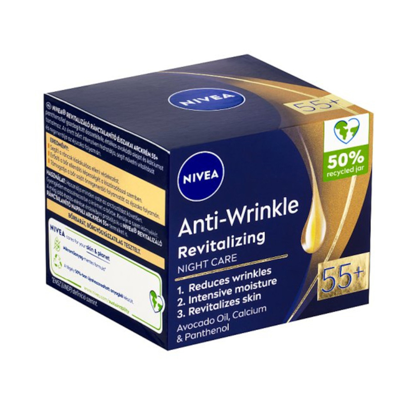 Nivea krém ANTI-WRINKLE 50ml 55+ Obnovujúce Nočné