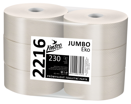 Linteo JUMBO EKO 230 1vr. sivý recykl, 180m (6ks)