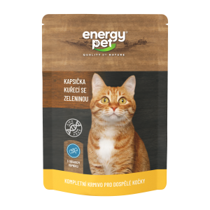 Energy Pet vrecko mačka 100g kura zelenina