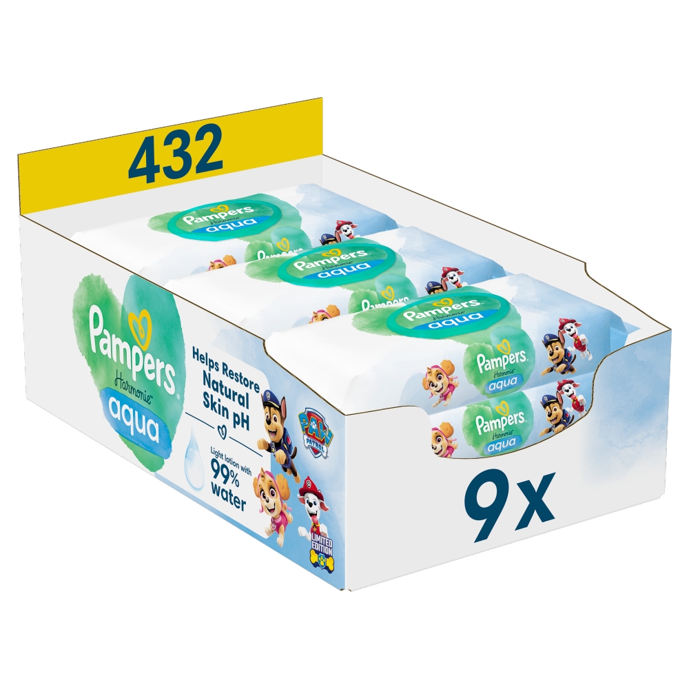 Pampers ubr Harmonie (9x48/fol) Aqua PP