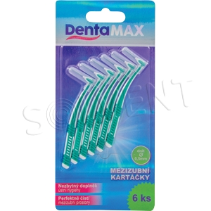 Dentamax medzizubné kefky zahnuté 0,5 mm 6 ks