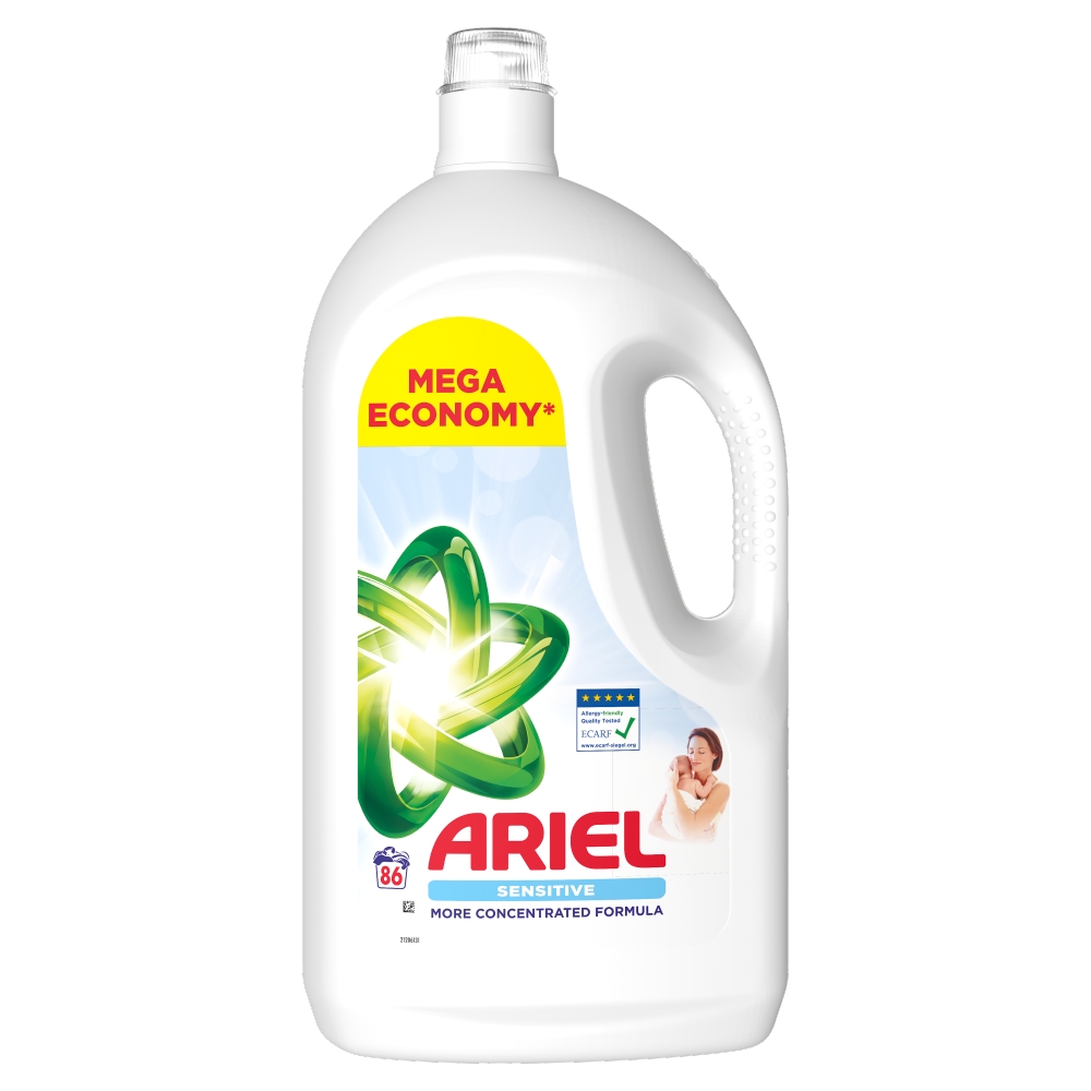 Ariel gél Sensitive 3.87l/86PD