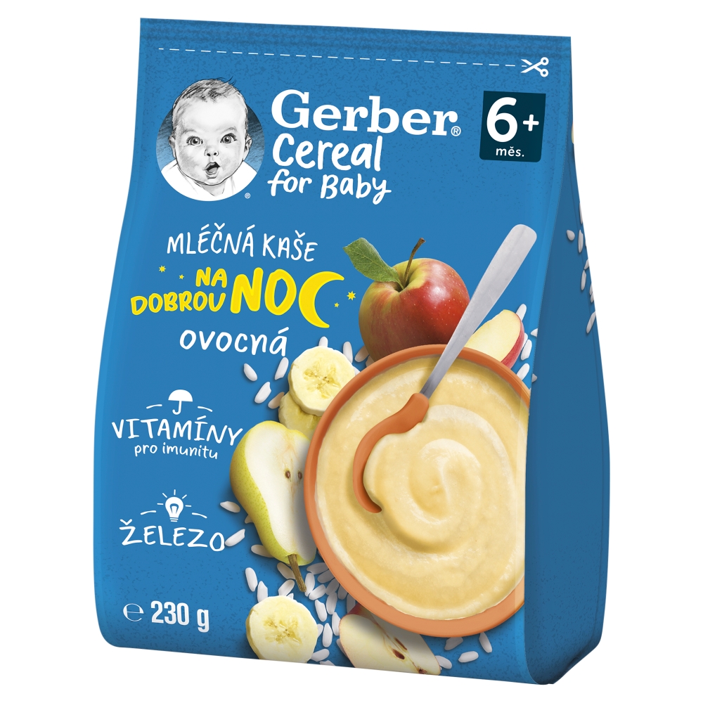 GERBER Cereal ml kaša 230g ovocná 6m+