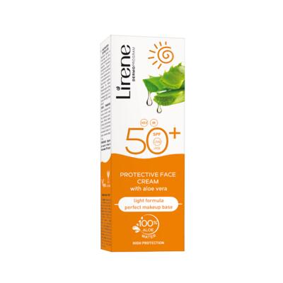 Lirene SC Ochranná pleťová emulzia s aloe vera SPF 50, 50 ml