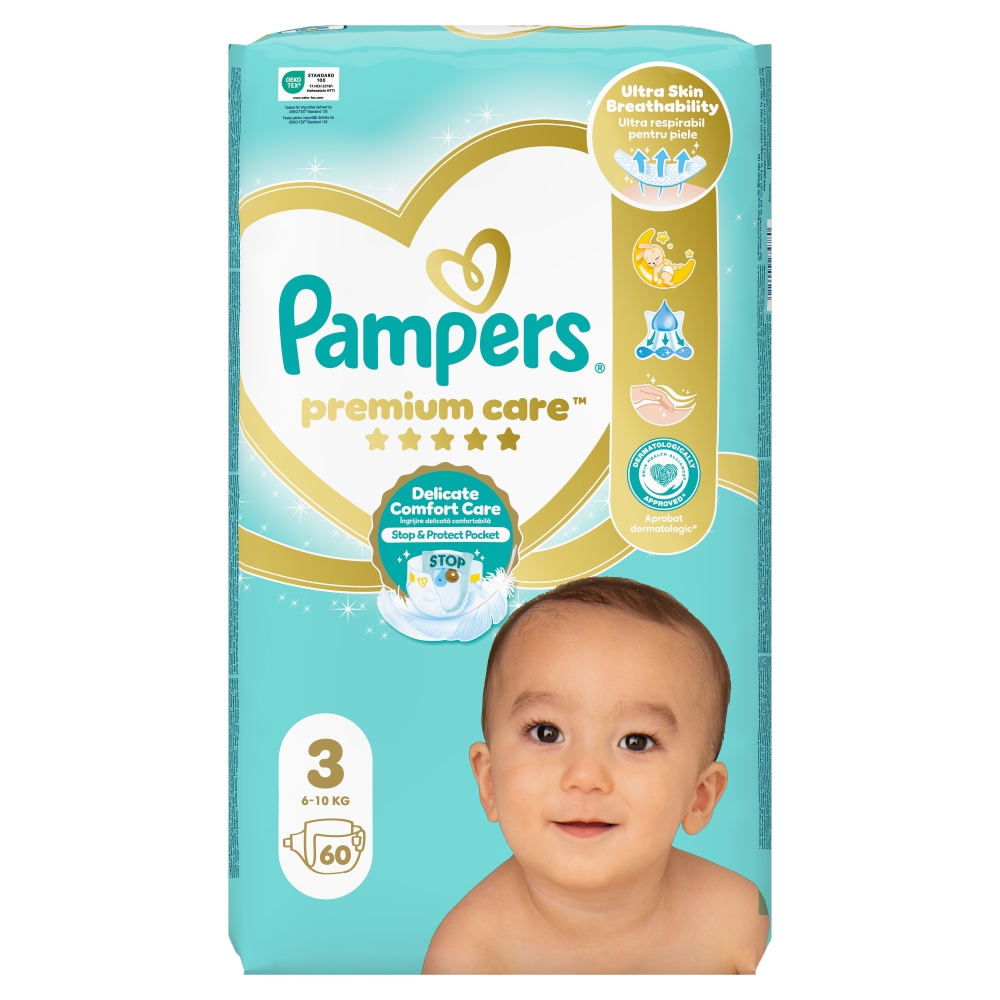 Pampers Premium Care S3 6-10 kg 60 ks