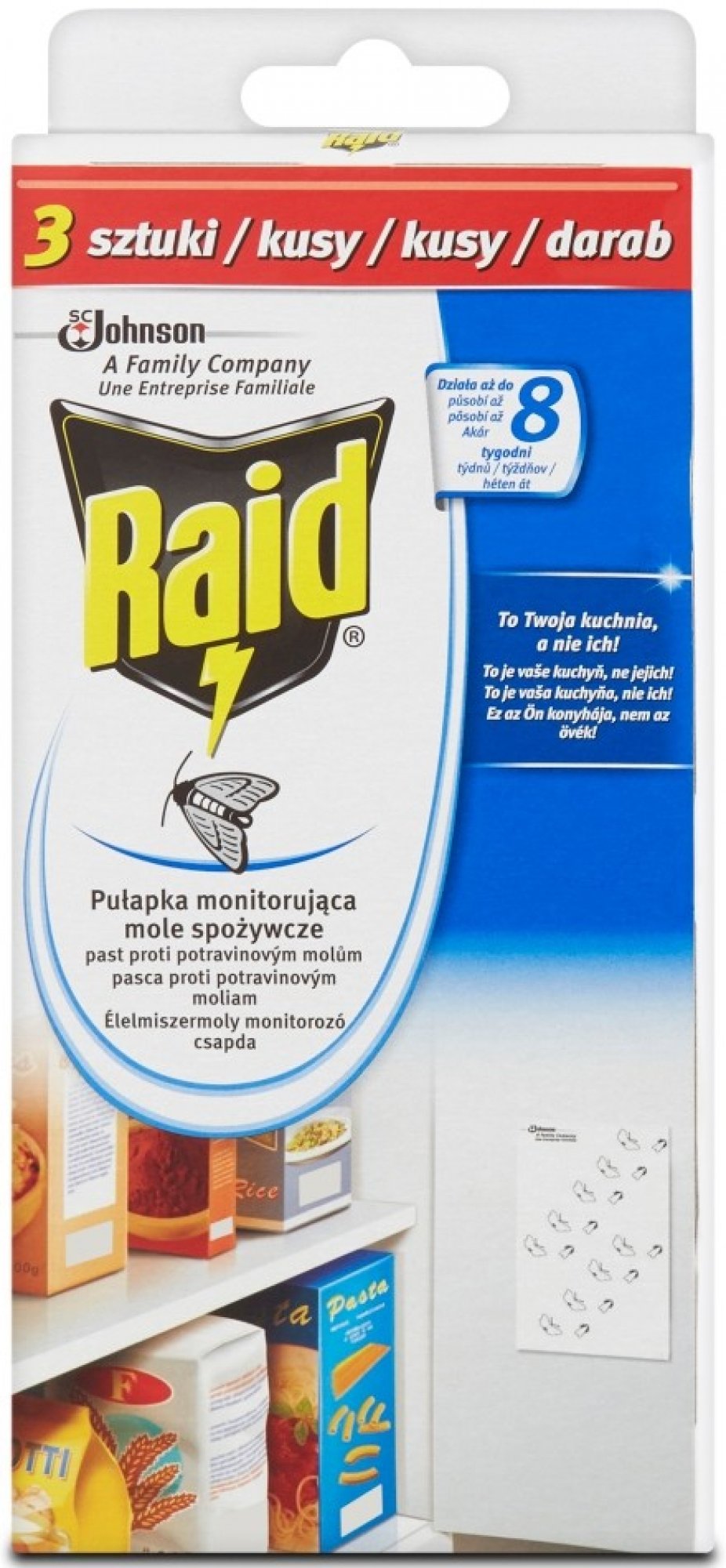 Raid Past proti potravinovým moliam 3 ks