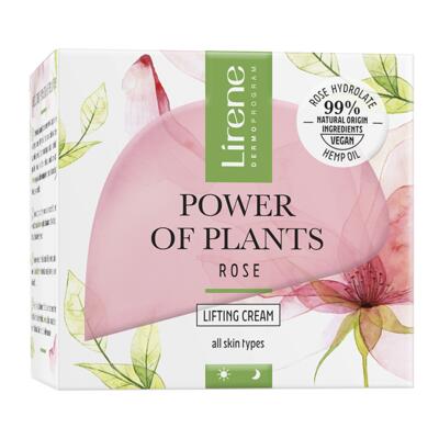 Lirene Power of Plants RUŽA Linfingový pleťový krém, 50 ml