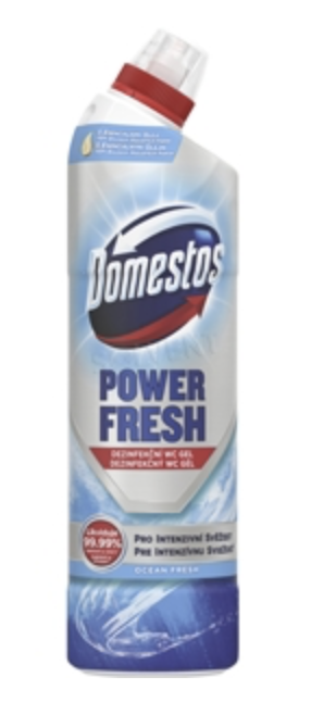 Domestos Power Fresh Total Hygiene dezinfekčný WC gél Ocean Fresh 700 ml