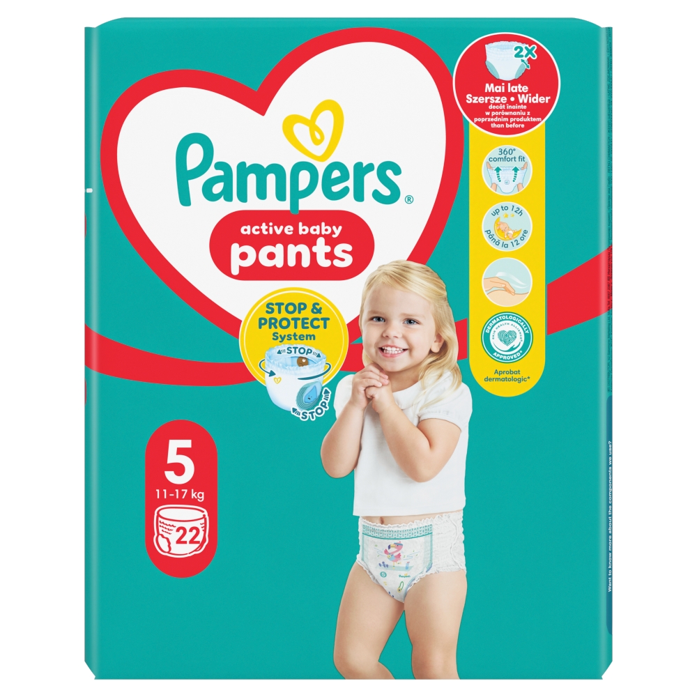 Pampers kalh plienky CP S5 (22ks/fol)