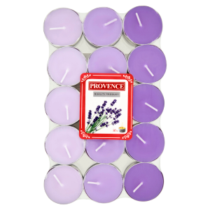 Sviečka čajová (30ks/fol) Levanduľa