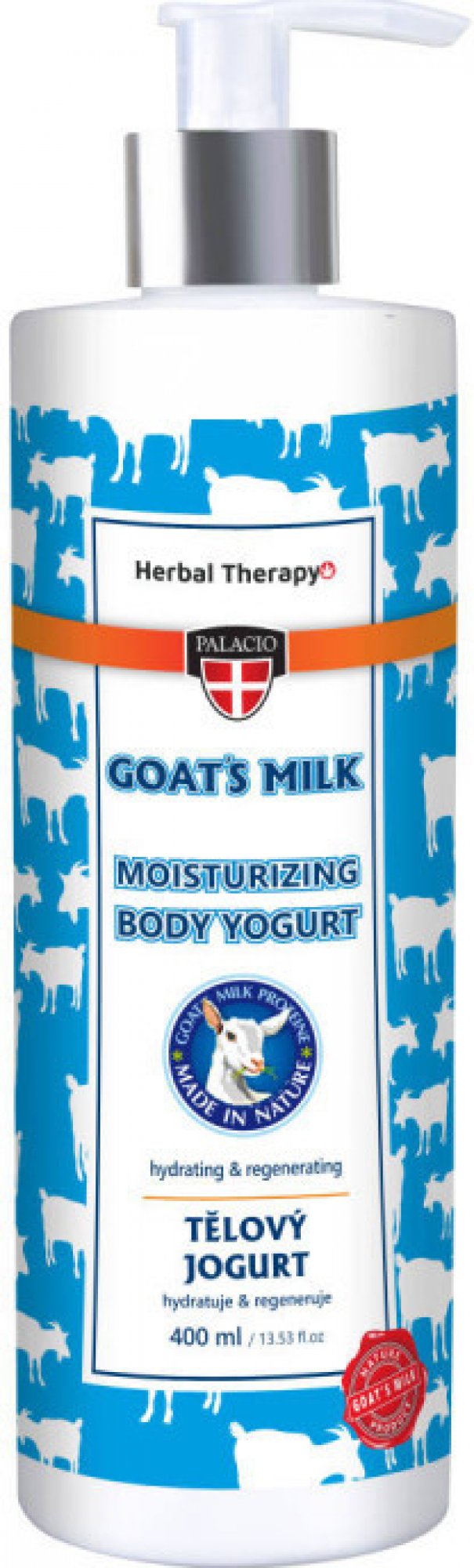 Palacio Kozie mlieko telový jogurt s pumpičkou 400 ml