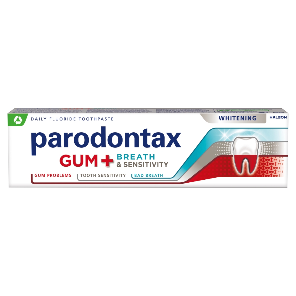 Glaxosmithkline Consumer Parodontax Gum + Breath and Sensitivity Whitening 75 ml