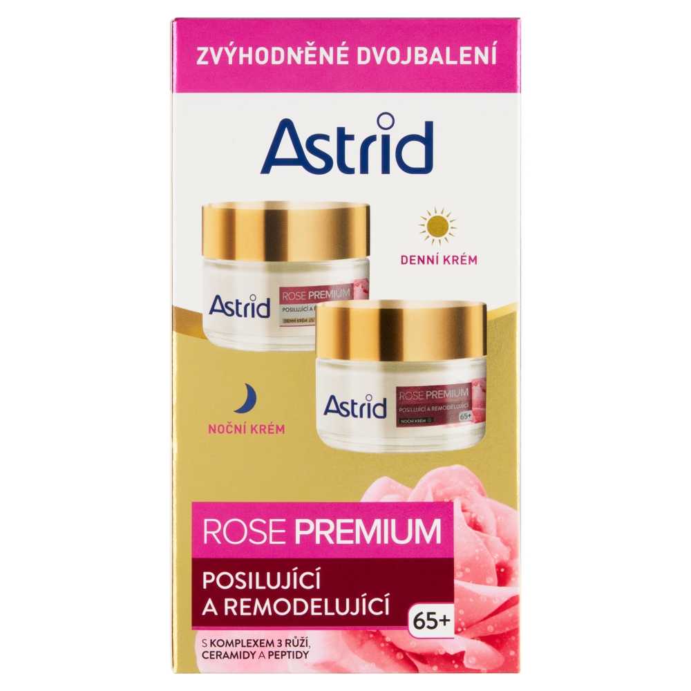 Astrid krém rose prem. (2x50ml/kra) 65+