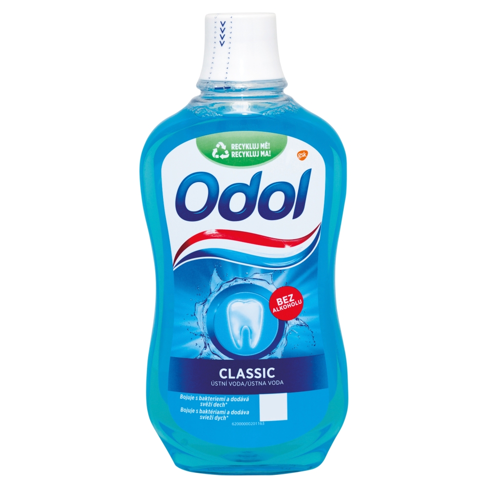Glaxosmithkline Consumer Odol ústna voda 500ml bez alkoholu Classic