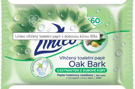 Melitrade a.s. Linteo Satin vlhčený s dubovou kôrou 60 ks