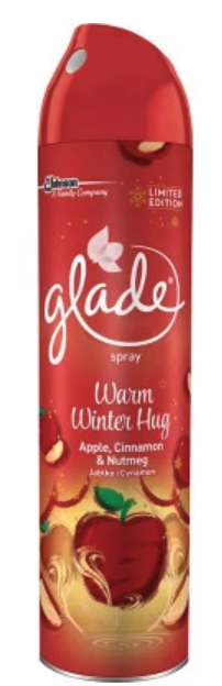 Glade Apple Cosy Cider s vôňou horúceho jablčného cideru a voňavej škorice osviežovač vzduchu sprej 300 ml