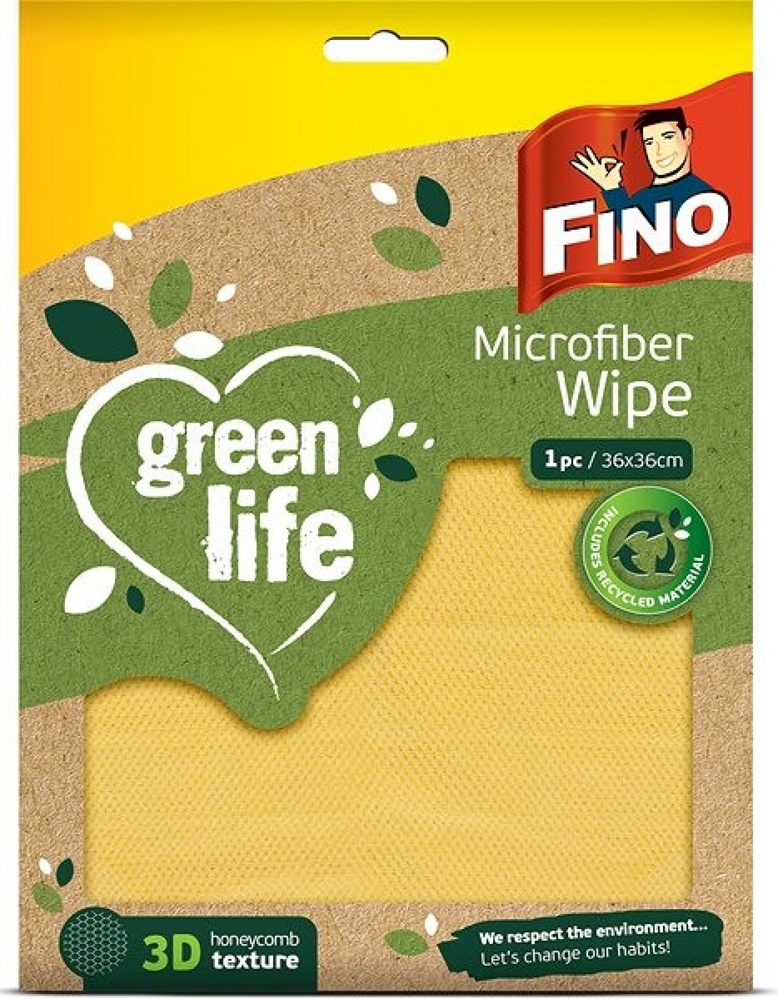 Fino Green Life handrička z mikrovlákna recyklovaná 1 ks