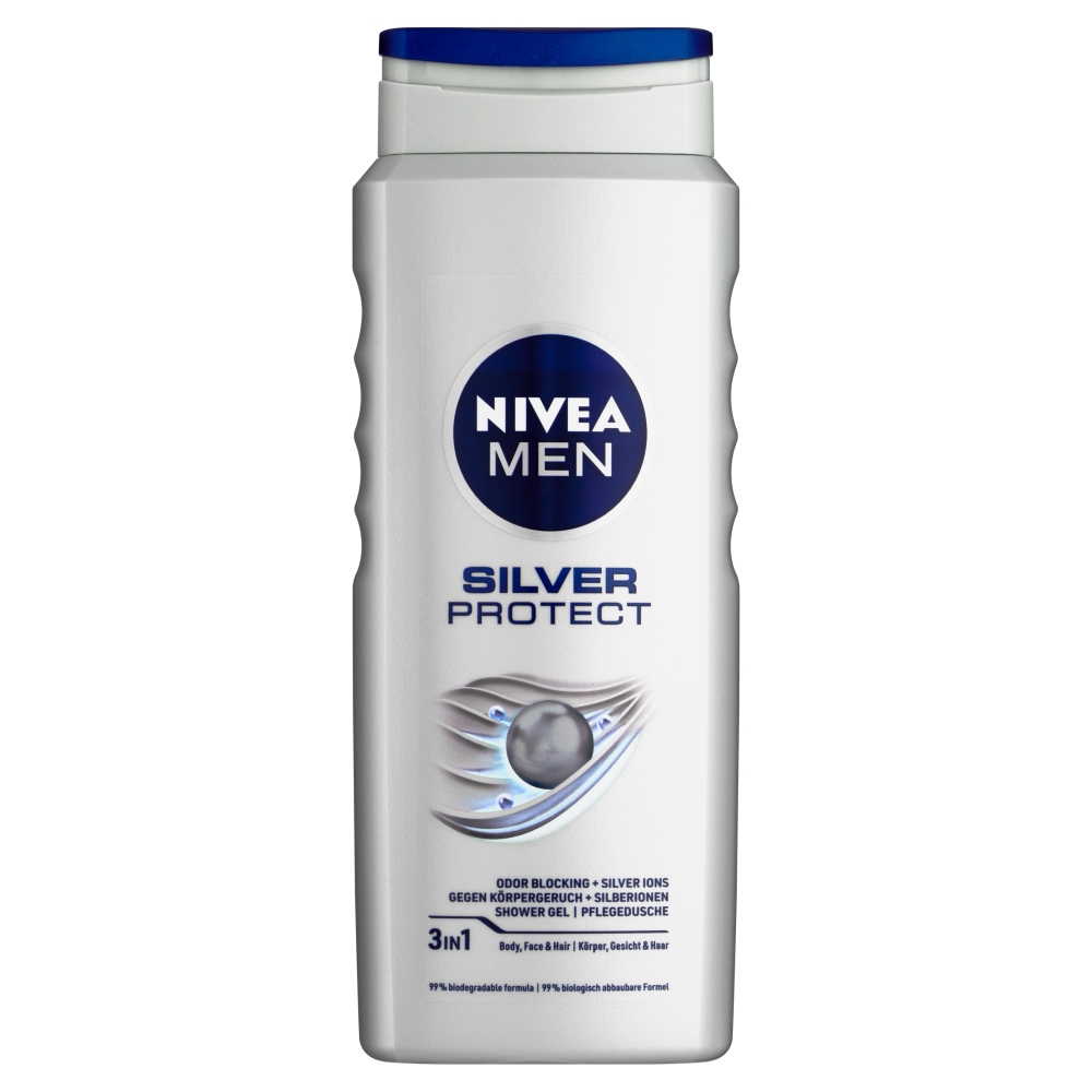 Beiersdorf Nivea SG Men 500ml Silver Protect