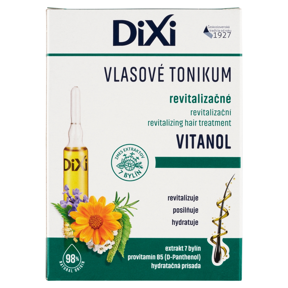 Dixi Vitanol vlasové tonikum na rast vlasov pre všetky typy vlasov v ampulkách 7 x 10 ml