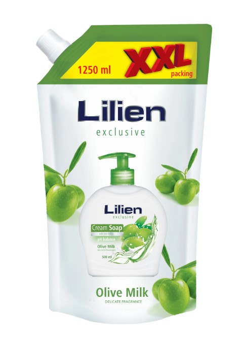 LILIEN TEK.MYDLO 1250 ML OLIVE MILK XXL