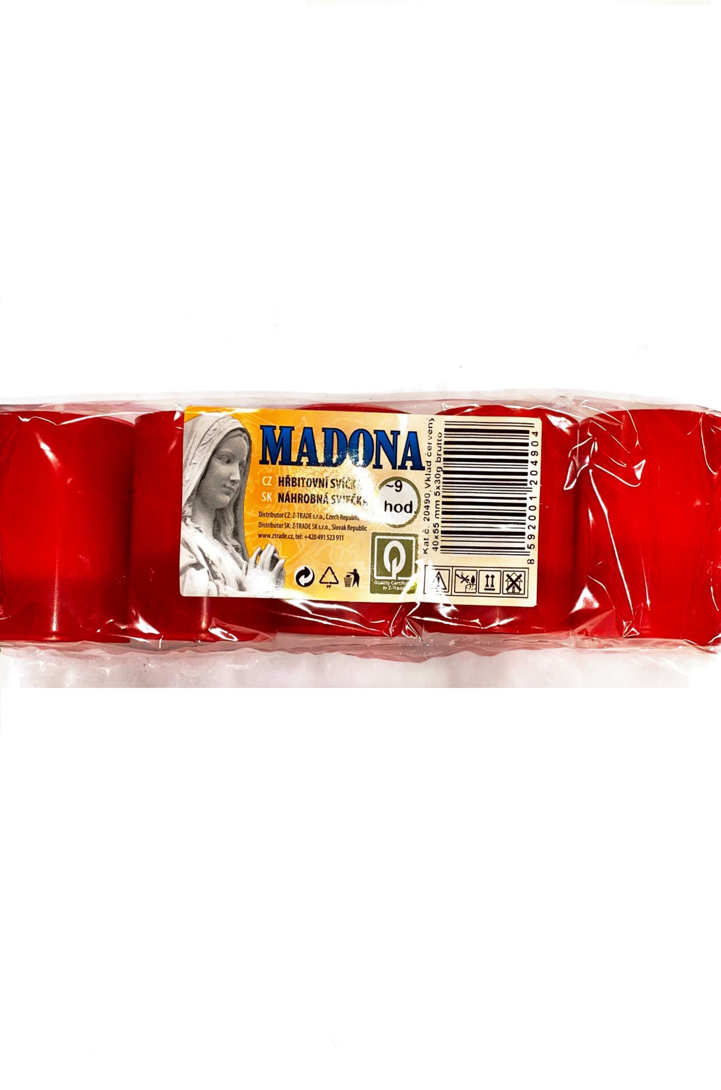 Madona cintorínska sviečka 5ks