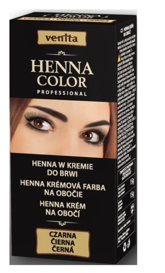Venita Henna farba na obočie čierna 15g