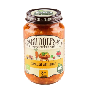 RudolfsBIO 190g Lasagne s hovädzie mäso 8m+