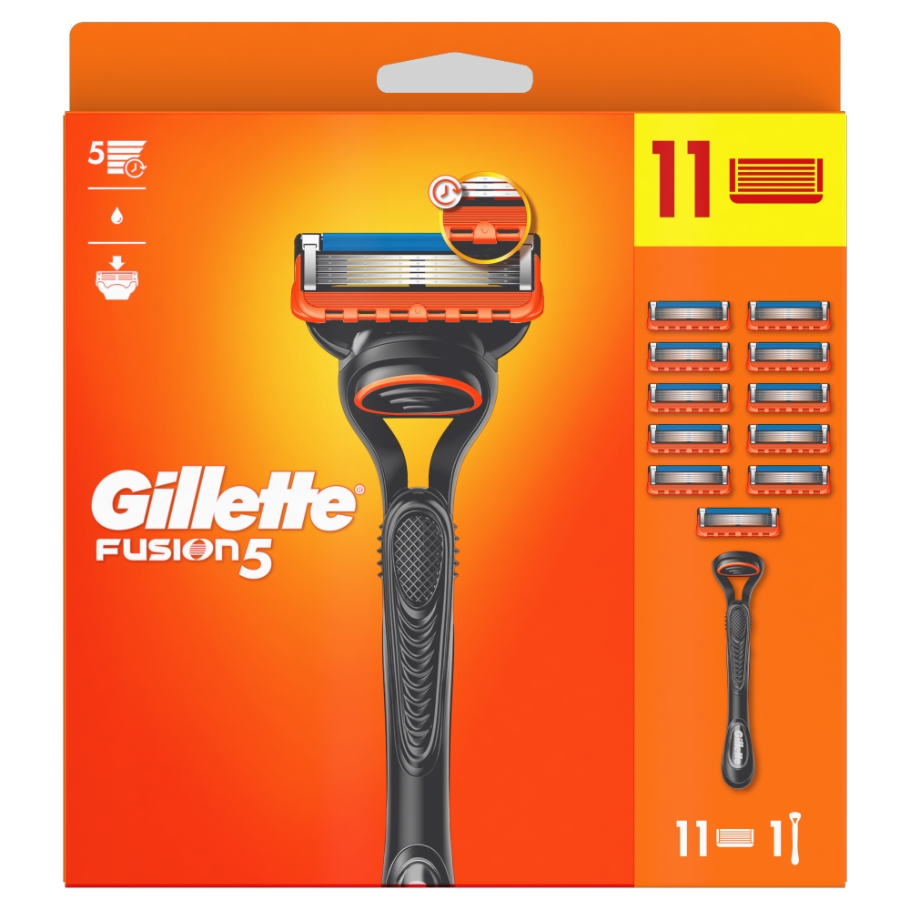 Gillette Fusion5 11ks + holiaci strojček Fusion