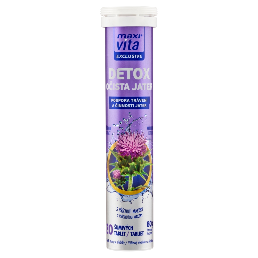 Maxi Vita MaxiVita šumivé tablety Exclusie Detox očista pečene 80g