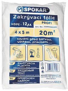 Zakrývacia fólia 4m x 5m HDPE 12my