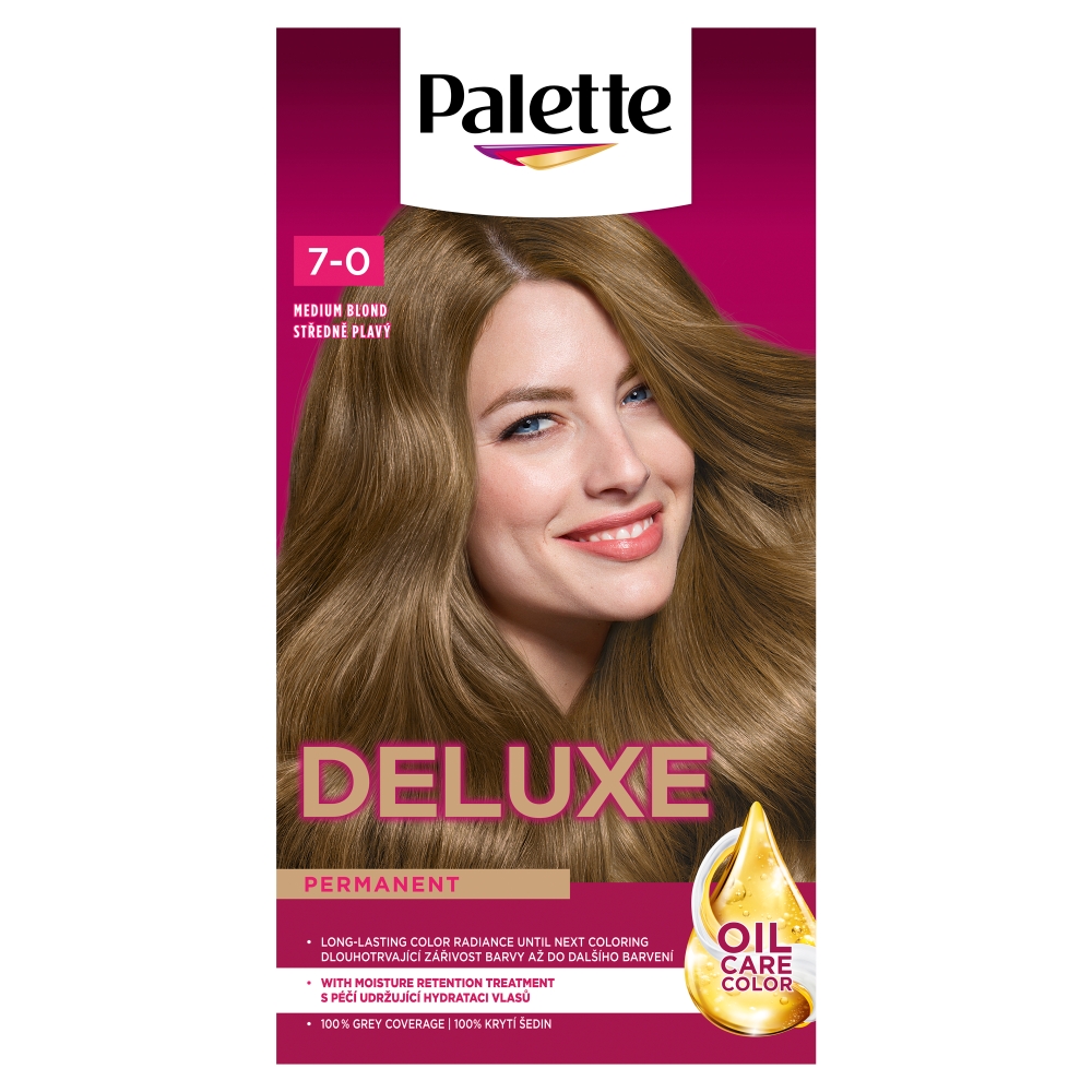 Schwarzkopf & Henkel, Germany Palette Deluxe 400 stredne plavý 50 ml 7-0