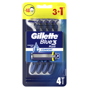 Procter and Gamble Gillette Blue3 hol tka (3+1ks/bli)Comfort
