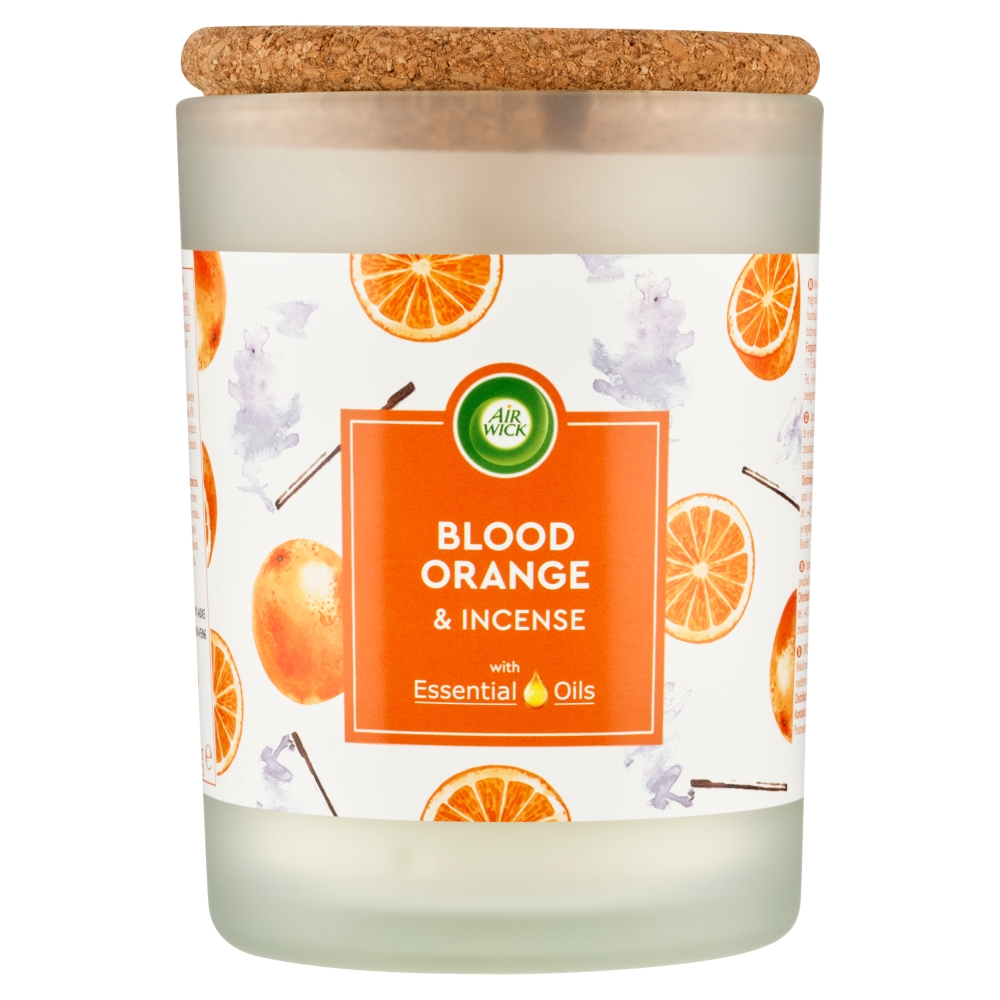 Air Wick sviečka 185g Pomaranč & Vonná tyčinka