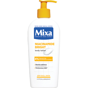 MIXA Body tiel mlieko 250ml Niacin Bright