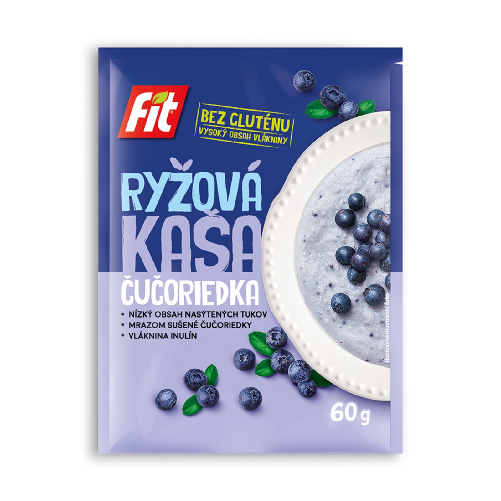 Fit ryžová kaša čučoriedka 60g