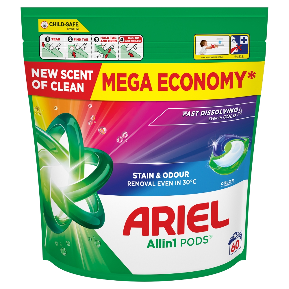 Ariel kapsule Color sáčok 60ks